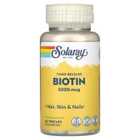 Solaray BIOTIN Біотин 5000 мкг 60 vegcaps