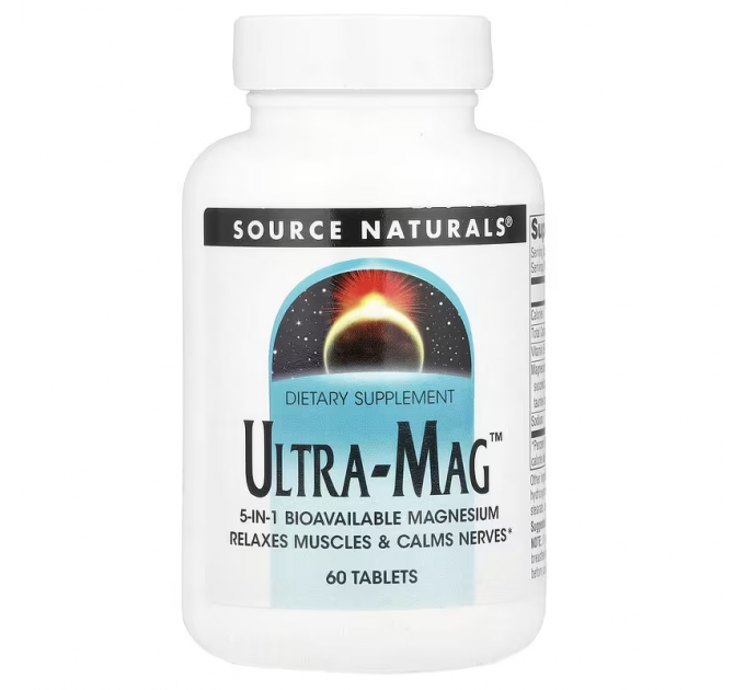Source Naturals Ultra-Mag Magnesium Complex Магниевый комплекс 60 табл.