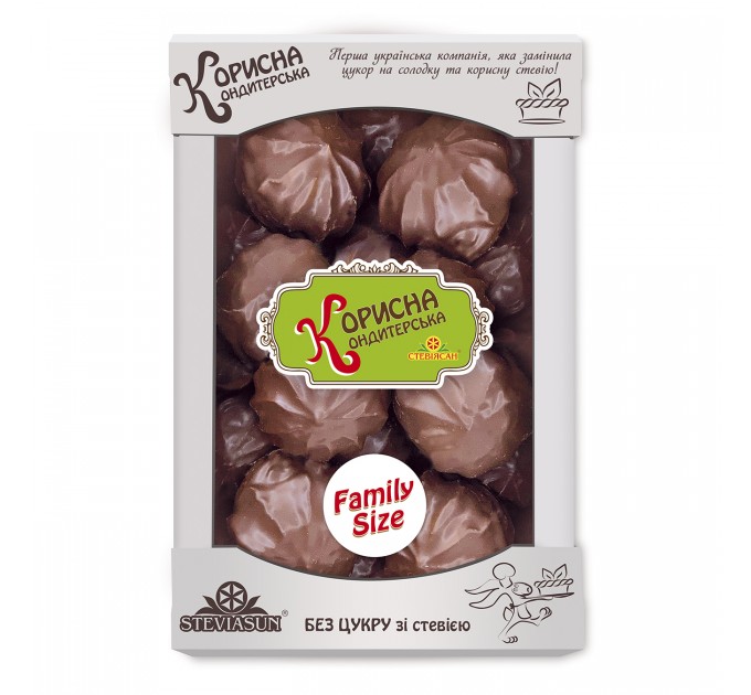 Зефир с асаи (розовый) в шоколаде Корисна Кондитерська 600 г