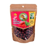 Натуральні цукерки-драже "Цілюща бджілка" з малиною, 150 г Натуральні цукерки-драже "Цілюща бджілка" з малиною, 150 г