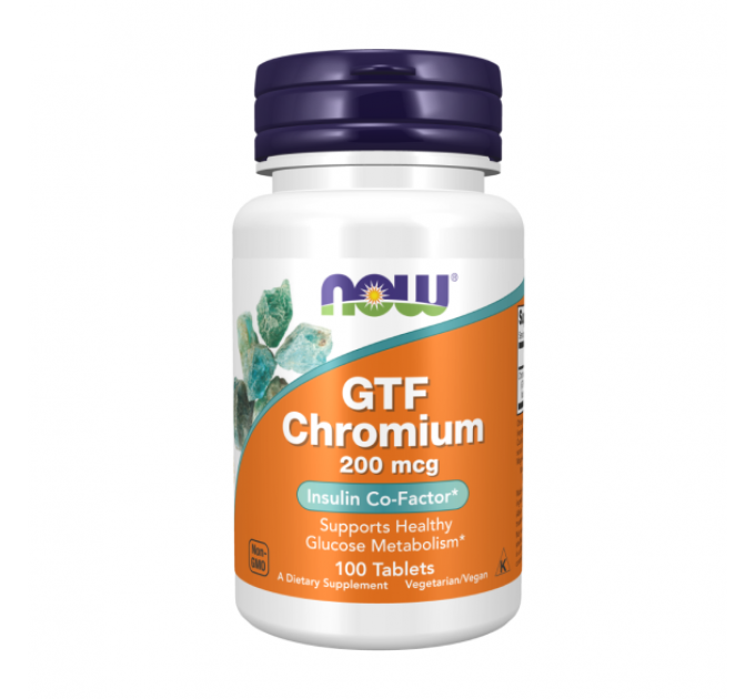 Now Foods GTF Chromium 200 мкг 100 таб