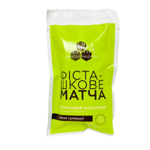 Батончик GAVRA фісташкове матча (без цукру) 40 г