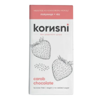 Шоколад KORИSNI на кэробе молочный Клубника-Чиа 85 г