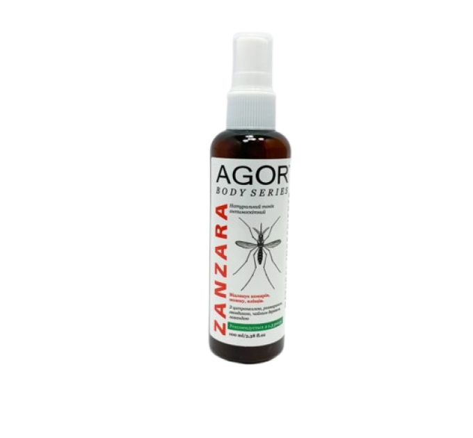 Натуральный антимоскитный тоник AGOR Zanzara 100 мл