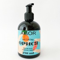 Рідке мило для рук AGOR Орися з грейпфрутом та абрикосом 250 мл Рідке мило для рук AGOR Орися з грейпфрутом та абрикосом 250 мл