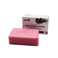 Натуральне мыло Cocos Чайне дерево та герань 130 г Натуральне мыло Cocos Чайне дерево та герань 130 г