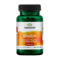 Swanson BIOTIN Біотин 5000 мкг 100 vegcaps