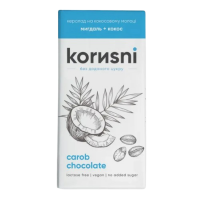 Шоколад KORИSNI на кэробе молочный Миндаль-Кокос 85 г