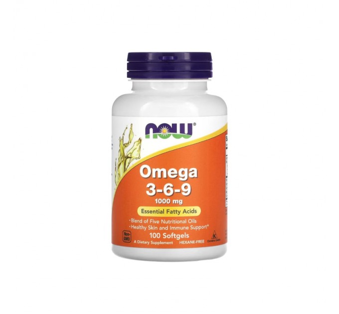 Now Foods Омега 3-6-9 1000 мг 100 капс.