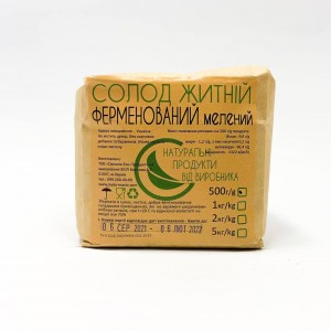 Солод ржаной ферментированный, 500 г, ОрганикЭкоПродукт