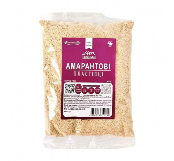Пластівці амарантові Healthy Generation 400 г
