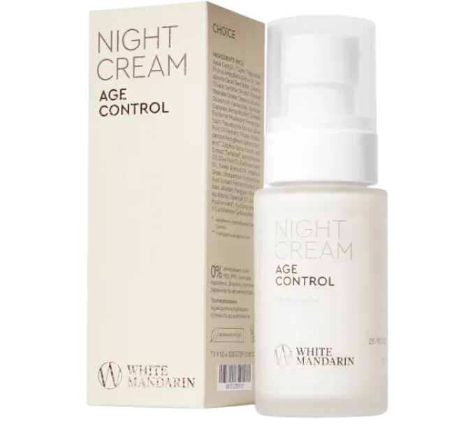 Крем для обличчя нічний White Mandarin AGE CONTROL 50 мл