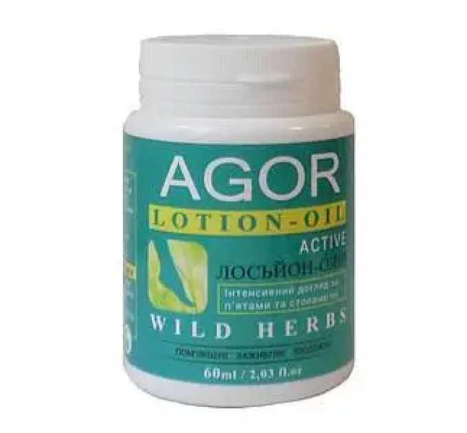 Лосьон-олія AGOR WILD HERBS для догляду за стопами та п'ятами 60 мл