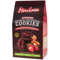 Печиво MonLasa Брауні з полуничною начинкою vegan 120 г
