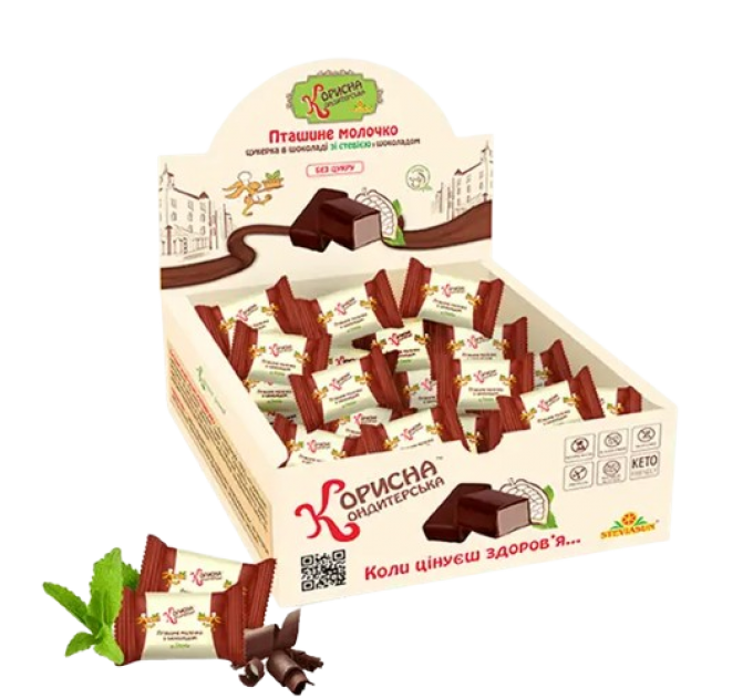 Конфеты ПТИЧЬЕ МОЛОКО шоколадное Корисна Кондитерська 500 г