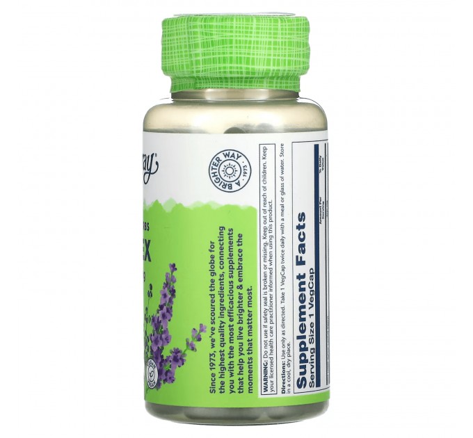 Solaray Vitex экстракт витекса 400 мг 100 vegcaps