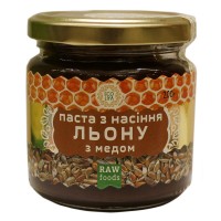 Паста з насіння льону з медом, 200 г, Еколія