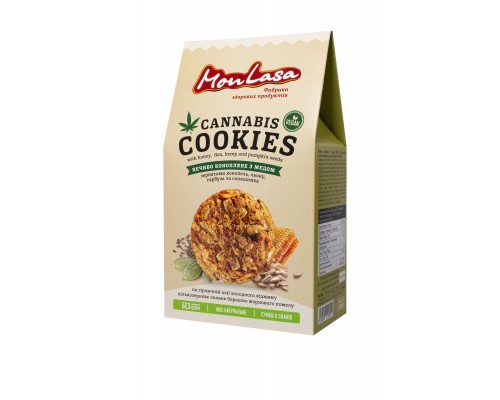 Печенье MonLasa конопляное с медом (vegan), 120 г