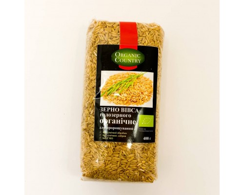 Овес голозерный органический Organic Country 400 г