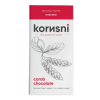 Шоколад KORИSNI на кэробе черный Классический 85 г