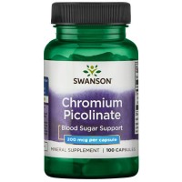 Swanson Chromium Picolinate Хрому піколінат 200 мкг 100 vegcaps Swanson Chromium Picolinate Хрому піколінат 200 мкг 100 vegcaps