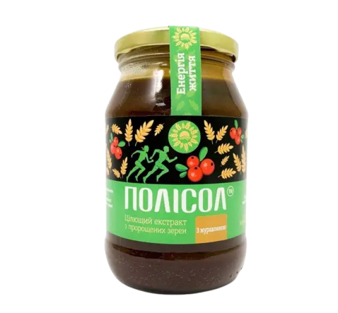 ПОЛИСОЛ с клюквой (экстракт из пророщенных зёрен) 550 г