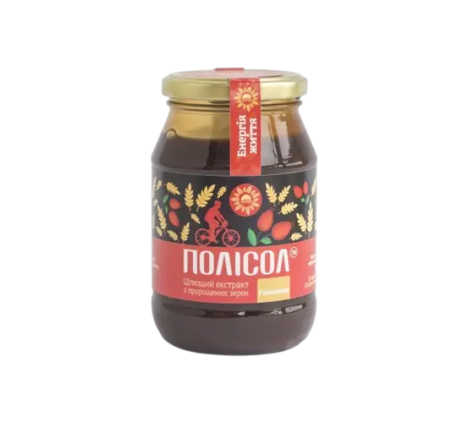 ПОЛІСОЛ з шипшиною (екстракт з пророщених зерен) 550 г
