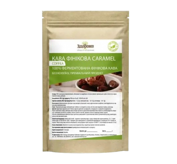 Кава фінікова Caramel Здорово 250 г