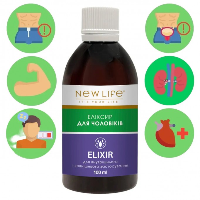Эликсир для мужчин NEW LIFE: природная формула силы, выносливости и внутреннего баланса