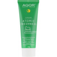 Натуральная освежающая зубная паста AGOR ATOMIC FRESHNESS 100 г Натуральная освежающая зубная паста AGOR ATOMIC FRESHNESS 100 г
