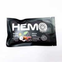 Батончик із пророщених зерен Positive Food HEMO вишня та кокос у чорному шоколаді без цукру 40 г