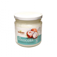 Кокосова олія Здорово нерафінована холодного віджиму 200 мл Кокосова олія Здорово нерафінована холодного віджиму 200 мл