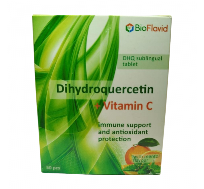 Дигидрокверцетин с витамином С таблетки для рассасывания №50