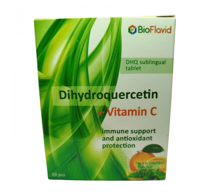 Дигидрокверцетин с витамином С таблетки для рассасывания №20