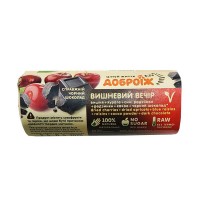 Натуральный батончик Доброїж Вишневий вечiр в черном шоколаде без сахара 36 г