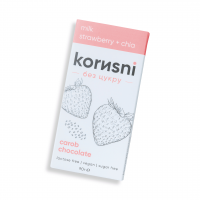 Шоколад KORИSNI керобний молочний Полуниця-Чіа 90 г