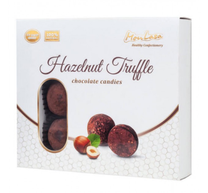 Шоколадні цукерки MonLasa Трюфель з фундуком 140 г