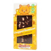 Крафтовий шоколад MonLasa молочний 45% з фундуком на меду без цукру 80 г