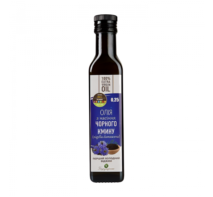 Масло черного тмина БиоРасторопша сорт nigella damascena 250 мл