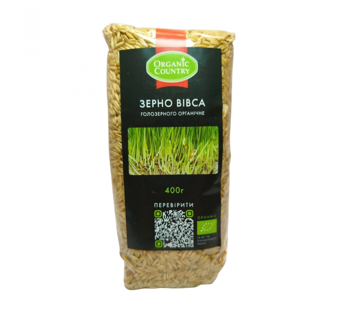 Овес голозерний органічний Organic Country 400 г