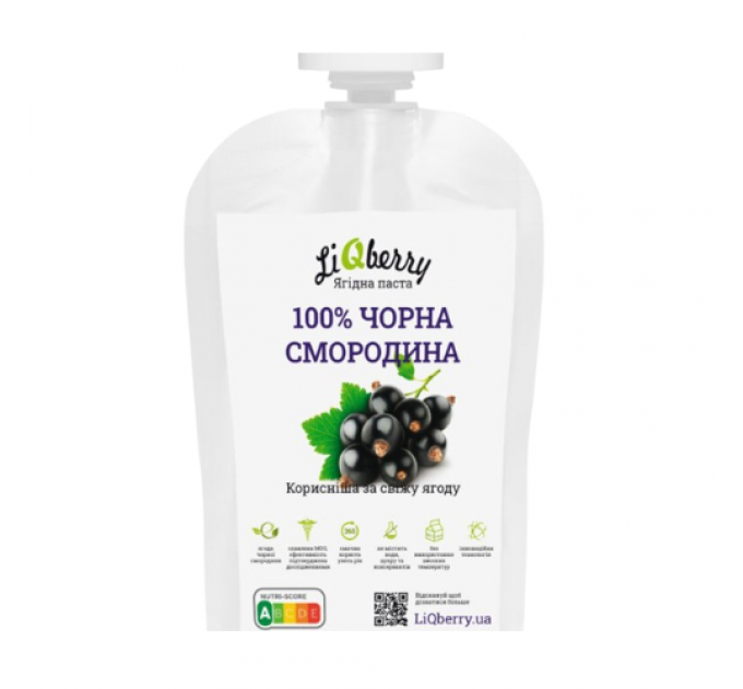 Паста LiQberry черная смородина дой-пак 100 мл