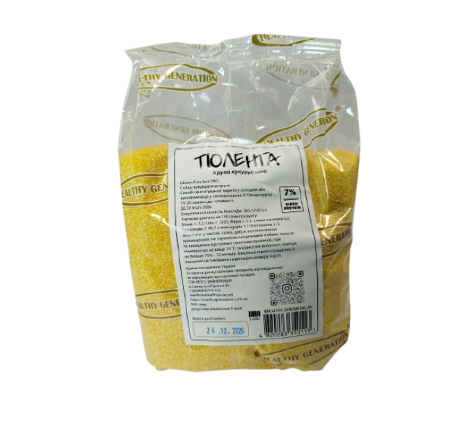 Крупа кукурузная Полента Healthy Generation 600 г