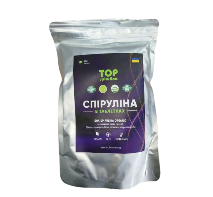 ТОП-Спіруліна (з озера Ченхай) у таблетках 500 г