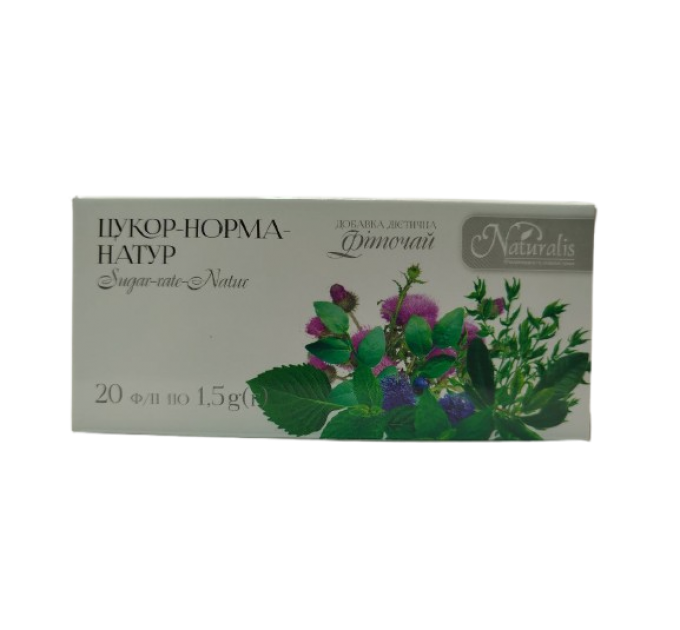 Фіточай Цукор-норма-натур Naturalis 20 пак. х 1,5 г