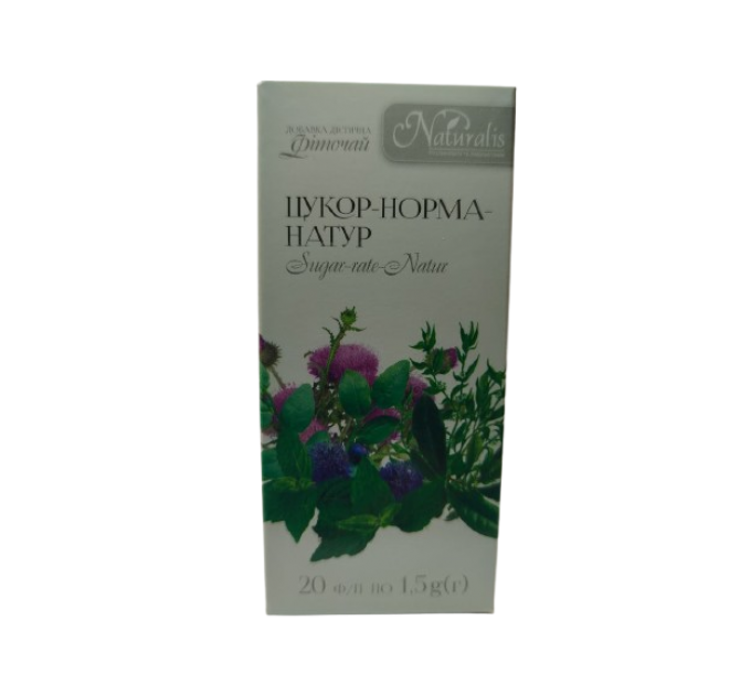 Фіточай Цукор-норма-натур Naturalis 20 пак. х 1,5 г