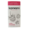 Шоколад KORИSNI керобний чорний Малина-Журавлина 85 г