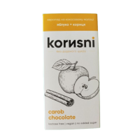 Шоколад KORИSNI на кэробе молочный Яблоко-Корица 85 г