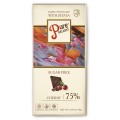 Шоколад чорний Стевіясан Pure Delight 75% з вишнею та ацеролою без цукру 90 г
