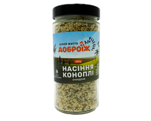 Семена конопли очищенные Доброїж 280 г