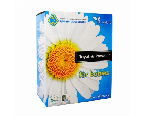 Концентрований безфосфатний пральний порошок Royal Powder Baby, 1 кг